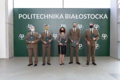 Konferencja z dnia 5.10.2021 pt.: Politechnika Białostocka rozpoczyna współpracę z czterema parkami narodowym; fot. Gabriela Kościuk