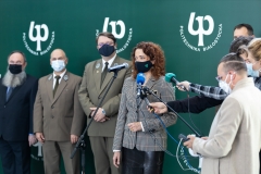 Konferencja z dnia 5.10.2021 pt.: Politechnika Białostocka rozpoczyna współpracę z czterema parkami narodowym; fot. Gabriela Kościuk