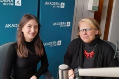 Natalia Rzepniewska i dr inż. arch. Dorota Gawryluk z Wydziału Budownictwa i Nauk o Środowisku Fot. Jędrzej Pogorzelski Radio Akadera (2)