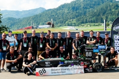Cerber Motorsport team with CMS-08 car at Formula Student Austria, photo by Cerber Motorsport PB