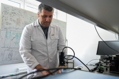 Prof. Marcin Kochanowicz - coauthor of patented glass to optical fibres, photo by Iryna Mikhno