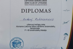 fot. Dr inż. Andrzej Łukaszewicz wicemistrzem Litwy w modelarstwie lotniczym