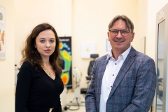 Dr inż. Piotr Borkowski i mgr inż. Paulina Janowska mają prawo ochronne na wzór użytkowy pt. Urządzenie do edukacji sensorycznej, fot. Paweł Jankowski