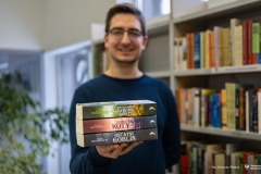 2023.12.11 Edgar Hyniewiecki - autor książek fantasy z wydziału mechanicznego fot.Dariusz Piekut PB