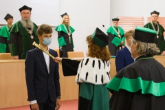 Inauguracja roku akademickiego 2020/2021 na Politechnice Białostockiej. Uroczystość 8 października 2020 r.