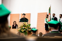 Inauguracja roku akademickiego 2020/2021 na Politechnice Białostockiej. Uroczystość 8 października 2020 r. Fot. M. Obrycki
