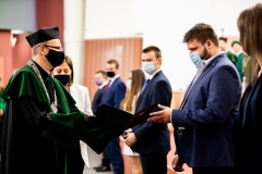 Inauguracja roku akademickiego 2020/2021 na Politechnice Białostockiej. Uroczystość 8 października 2020 r. Fot. M. Obrycki