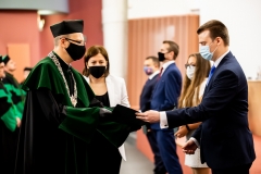 Inauguracja roku akademickiego 2020/2021 na Politechnice Białostockiej. Uroczystość 8 października 2020 r. Fot. M. Obrycki