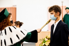 Inauguracja roku akademickiego 2020/2021 na Politechnice Białostockiej. Uroczystość 8 października 2020 r. Fot. M. Obrycki
