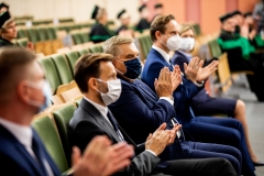 Inauguracja roku akademickiego 2020/2021 na Politechnice Białostockiej. Uroczystość 8 października 2020 r. Fot. M. Obrycki