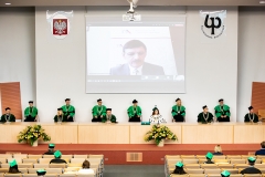 Inauguracja roku akademickiego 2020/2021 na Politechnice Białostockiej. Uroczystość 8 października 2020 r. Fot. M. Obrycki