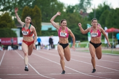 AMP w lekkiej atletyce 2021, od lewej: Marlena Gola, Paulina Paluch, Magdalena Stefanowicz, fot. Rafał Oleksiewicz