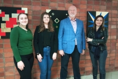I. Kozak i J. Leszczkowska, dziekan prof. M. Bołtryk, E. OrzechowskaFot. A. Topczewska_fot. Aneta Topczewska_Radio Akadera 