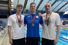 Pływacy Politechniki Białostockiej medalistami Akademickich Mistrzostw Polski, fot. SWFiS_PB