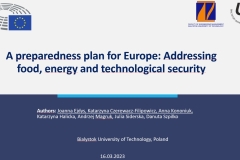 Pracownicy WIZ ekspertami Parlamentu Europejskiego, archiwum prywatne
