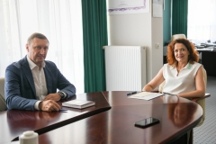 Prof. Volodymyr Onyshchenko, Rector of National University ‘Yuri Kondratyuk Poltava Polytechnic’ in Ukraine on a partner visit to BUT, photo by Iryna Mikhno