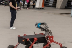 The Mars rover from Bialystok University of Technology during the Family Science Picnic at the Municipal Stadium in Białystok. Photo by Piotr Awramiuk