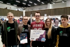 Studenci Wydziału Mechanicznego na zawodach Robobotiada w Wilnie, 23 marca 2019 r.