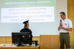 2024-07-10 Zakończenie studiów podyplomowych Zarządzanie szkodami od zwierząt łownych i chronionych fot. Jerzy Doroszkiewicz Politechnika Białostocka