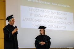 2024-07-10 Zakończenie studiów podyplomowych Zarządzanie szkodami od zwierząt łownych i chronionych fot. Jerzy Doroszkiewicz Politechnika Białostocka
